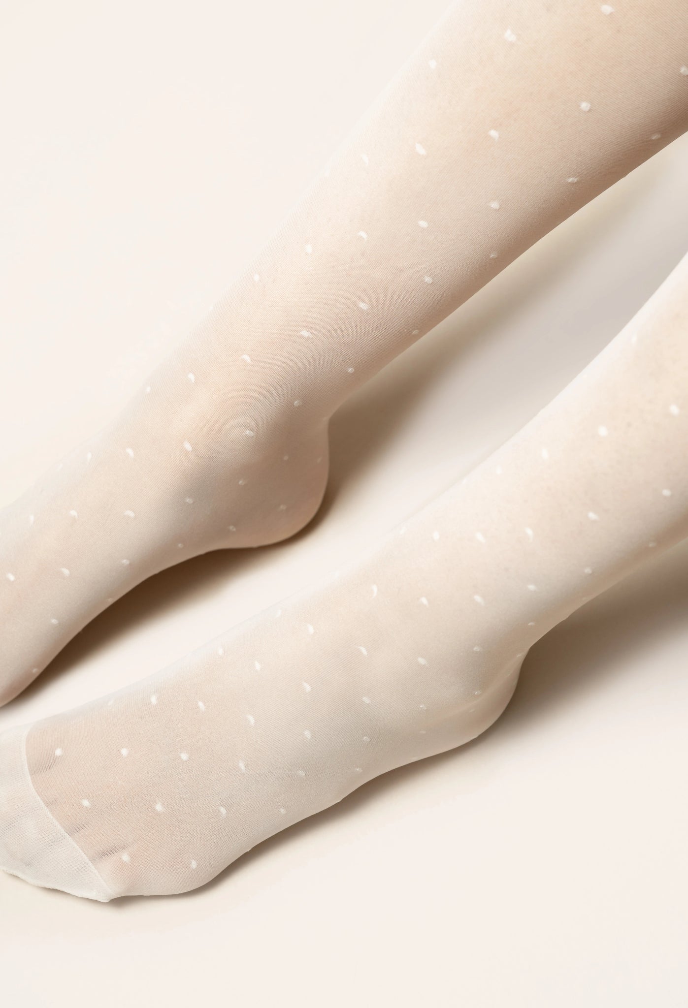 Mi - bas Polka Glow compression Légère - Panna Cotta - Soje