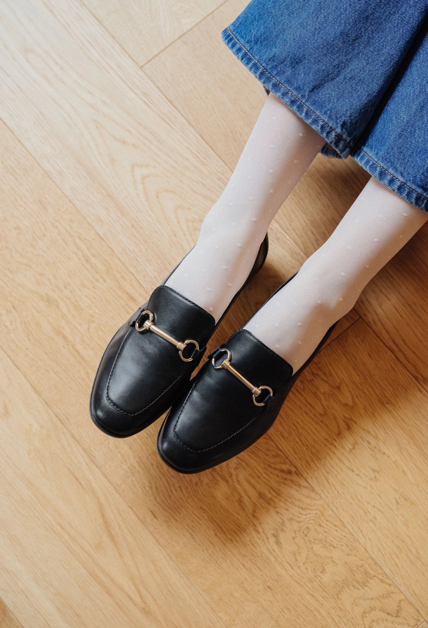 Mi - bas Polka Glow compression Légère - Panna Cotta - Soje