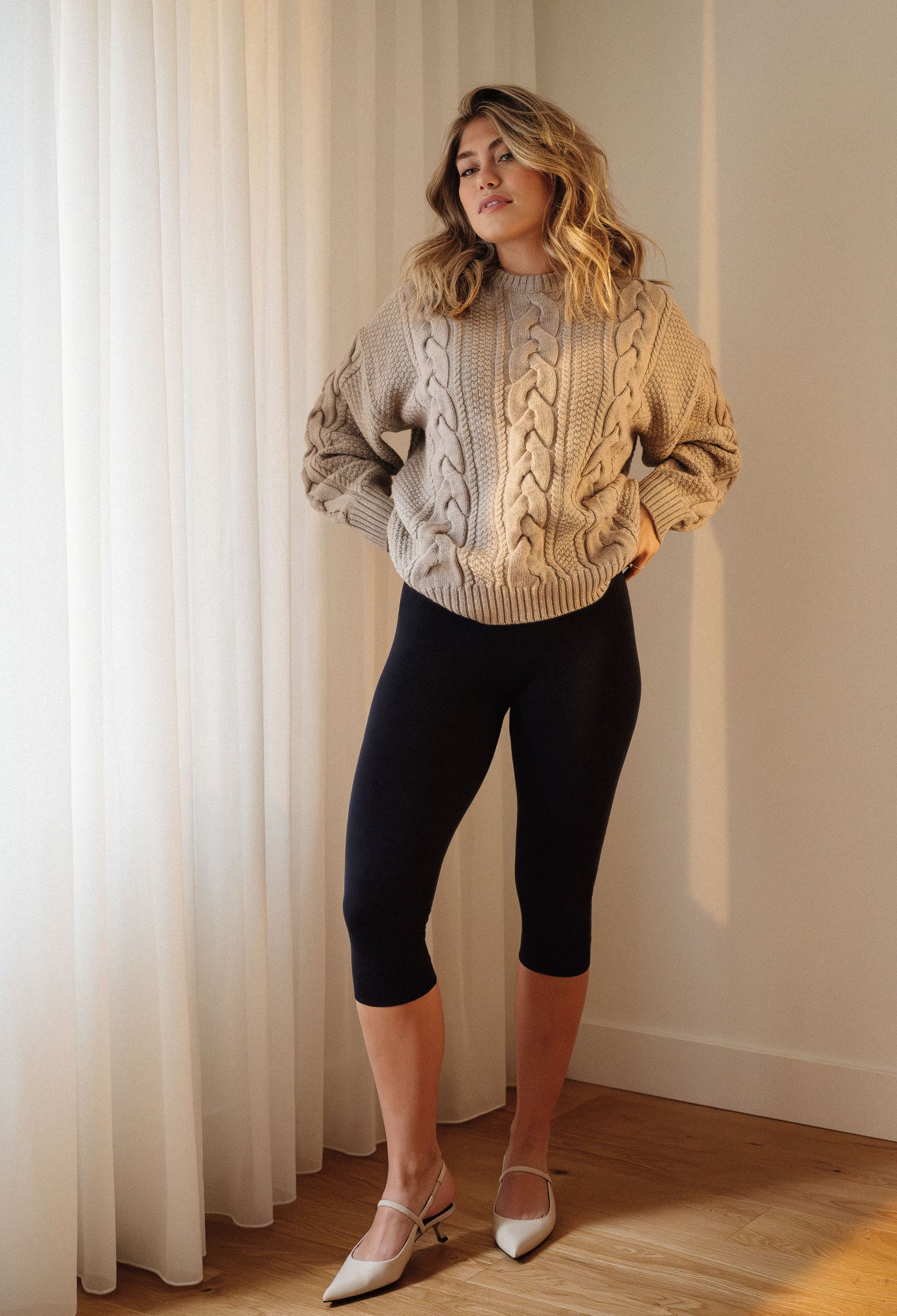 Chillout Legging Capri – Gamme SkinBloom – Noir - Soje