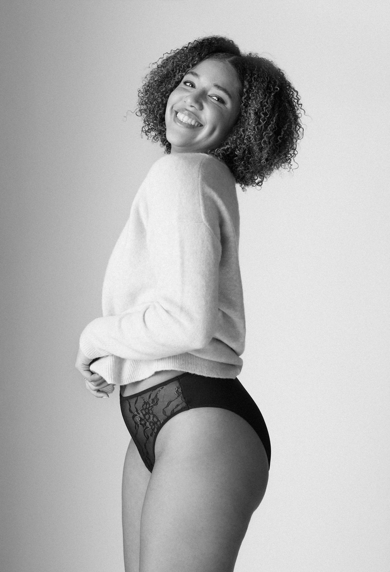La Moderne Taille Haute - Culotte - Noire - Soje